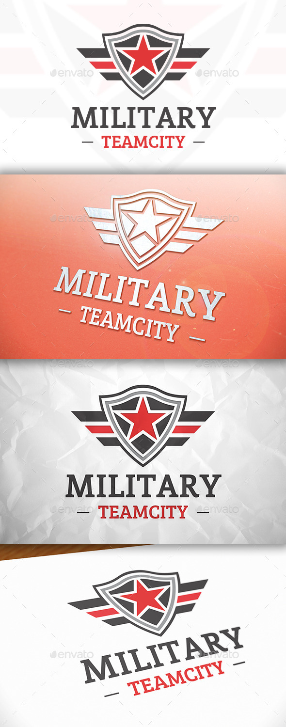 GraphicRiver Military Shield Logo 8869474 GraphicRiver Military Shield Logo 8869474