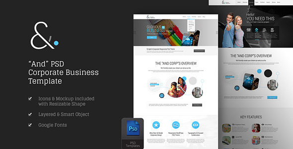 ThemeForest And Corporate PSD 8870732 ThemeForest And Corporate PSD 8870732