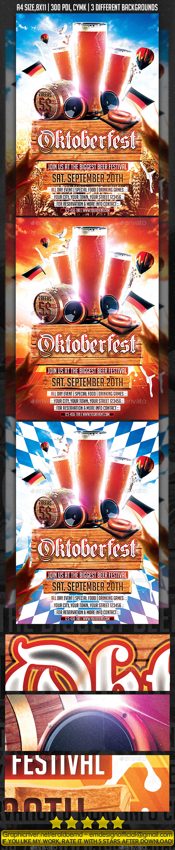 GraphicRiver Oktoberfest Flyer Poster 8871324 GraphicRiver Oktoberfest Flyer Poster 8871324