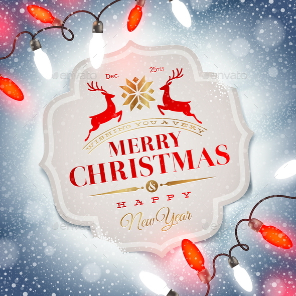GraphicRiver Holiday Type Design and Christmas Light 8871329 GraphicRiver Holiday Type Design and Christmas Light 8871329