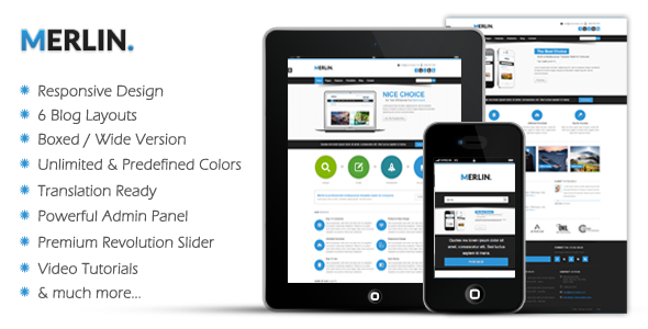 Merlin Clean & Modern Multipurpose Theme Merlin Clean & Modern Multipurpose Theme