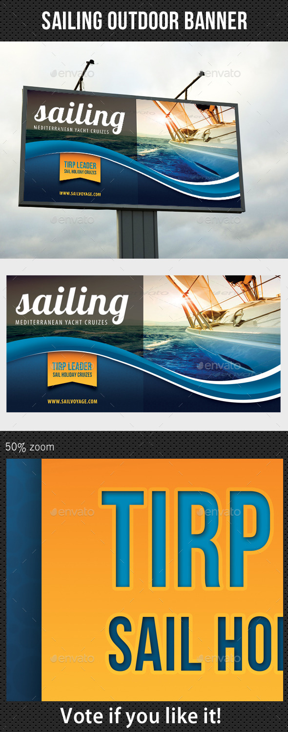 GraphicRiver Sailing Yacht Trip Outdoor Banner 8872594 GraphicRiver Sailing Yacht Trip Outdoor Banner 8872594
