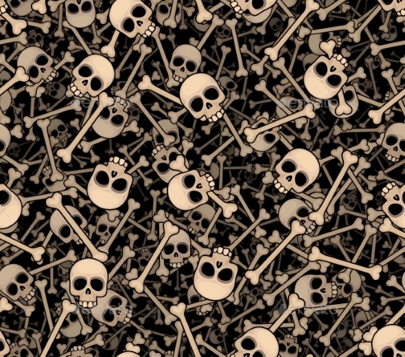 GraphicRiver Skulls and Bones Seamless Background 8872814 GraphicRiver Skulls and Bones Seamless Background 8872814