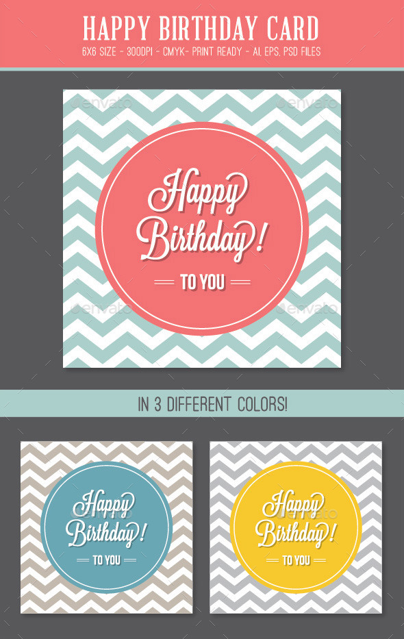 GraphicRiver Happy Birthday Card 8873115 GraphicRiver Happy Birthday Card 8873115