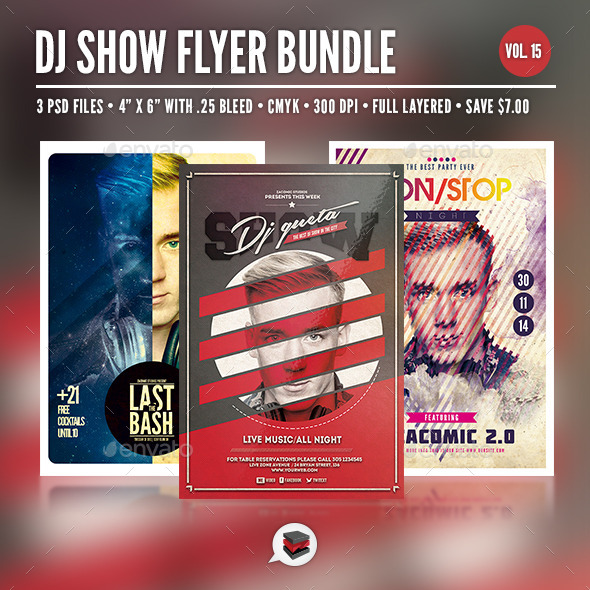 GraphicRiver Dj Flyer Bundle Vol 15 8874081 GraphicRiver Dj Flyer Bundle Vol 15 8874081