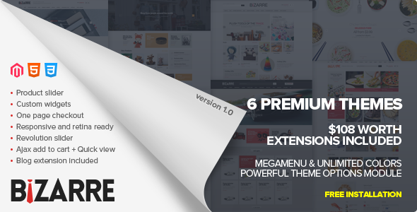 ThemeForest Bizarre Responsive Magento Theme 8874743 ThemeForest Bizarre Responsive Magento Theme 8874743
