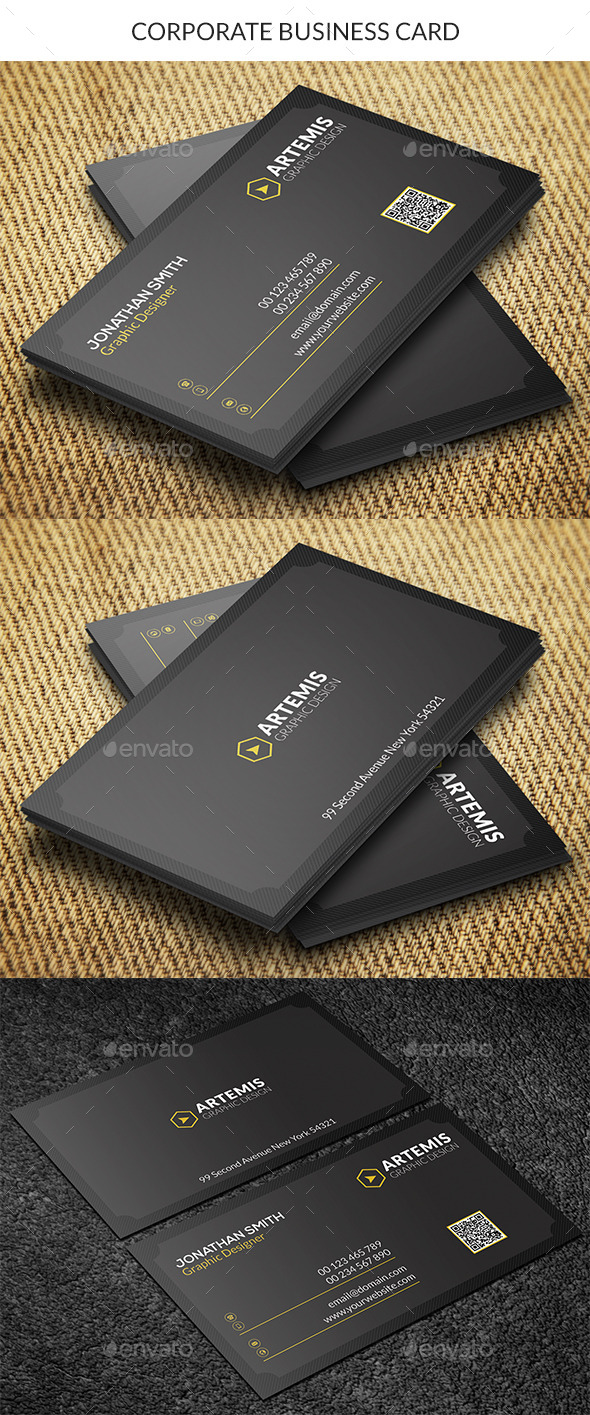 GraphicRiver Dark Business Card 8874775 GraphicRiver Dark Business Card 8874775