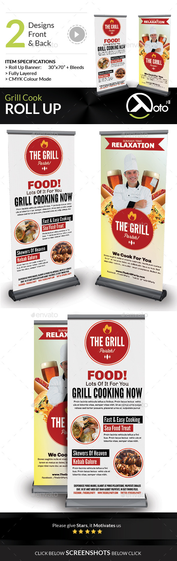 GraphicRiver Grill Cook Outdoor Kebab Party Roll Up Banners 8875432 GraphicRiver Grill Cook Outdoor Kebab Party Roll Up Banners 8875432
