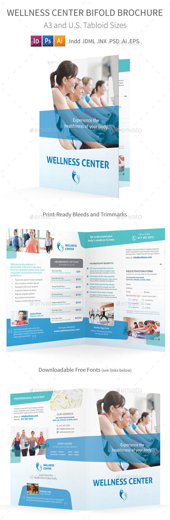 GraphicRiver Wellness Center Bifold Halffold Brochure 8875587 GraphicRiver Wellness Center Bifold Halffold Brochure 8875587