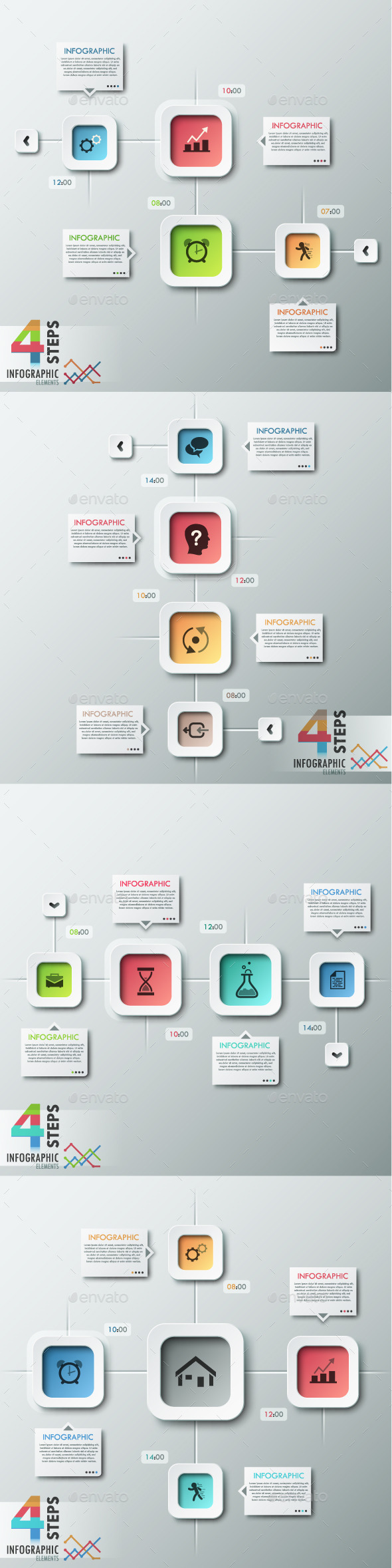 GraphicRiver Modern Infographic Options Banner 4 Items 8876225 GraphicRiver Modern Infographic Options Banner 4 Items 8876225