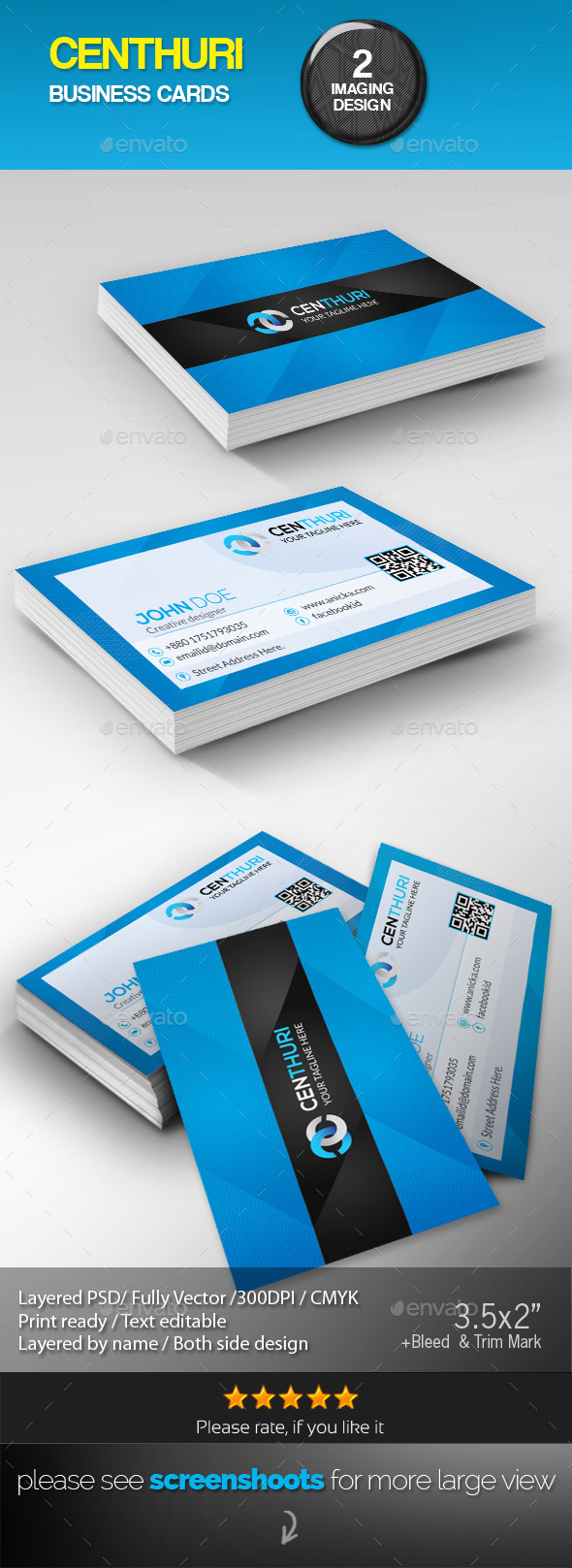 GraphicRiver Centhuri Corporate Business Cards 8878773 GraphicRiver Centhuri Corporate Business Cards 8878773