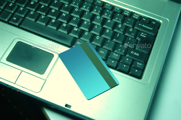 Credit card on the laptop (Misc) Photo Download