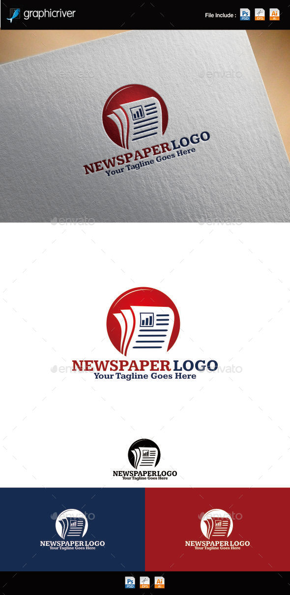 GraphicRiver Newspaper Logo 8880625 GraphicRiver Newspaper Logo 8880625