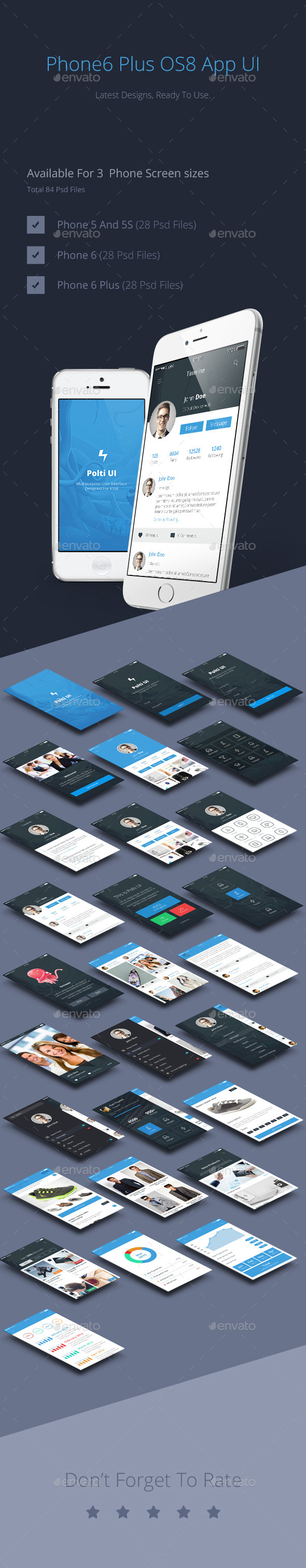 GraphicRiver Phone6 Plus OS8 Style App UI 8870577 GraphicRiver Phone6 Plus OS8 Style App UI 8870577