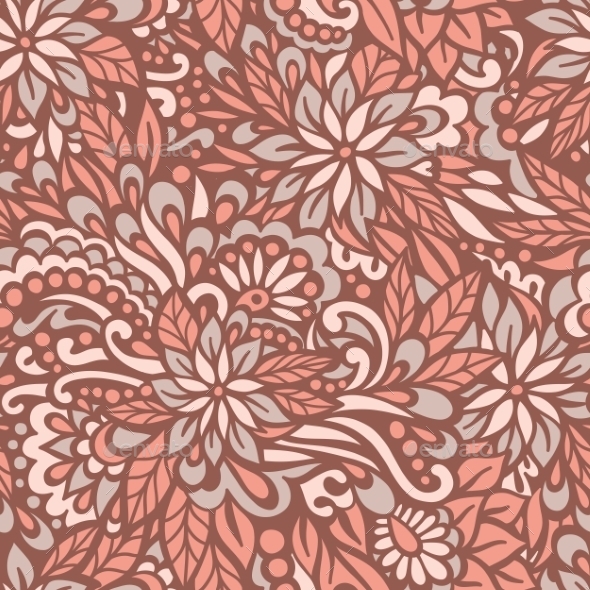 GraphicRiver Autumn Flowers Seamless Decorative Pattern 8881917 GraphicRiver Autumn Flowers Seamless Decorative Pattern 8881917