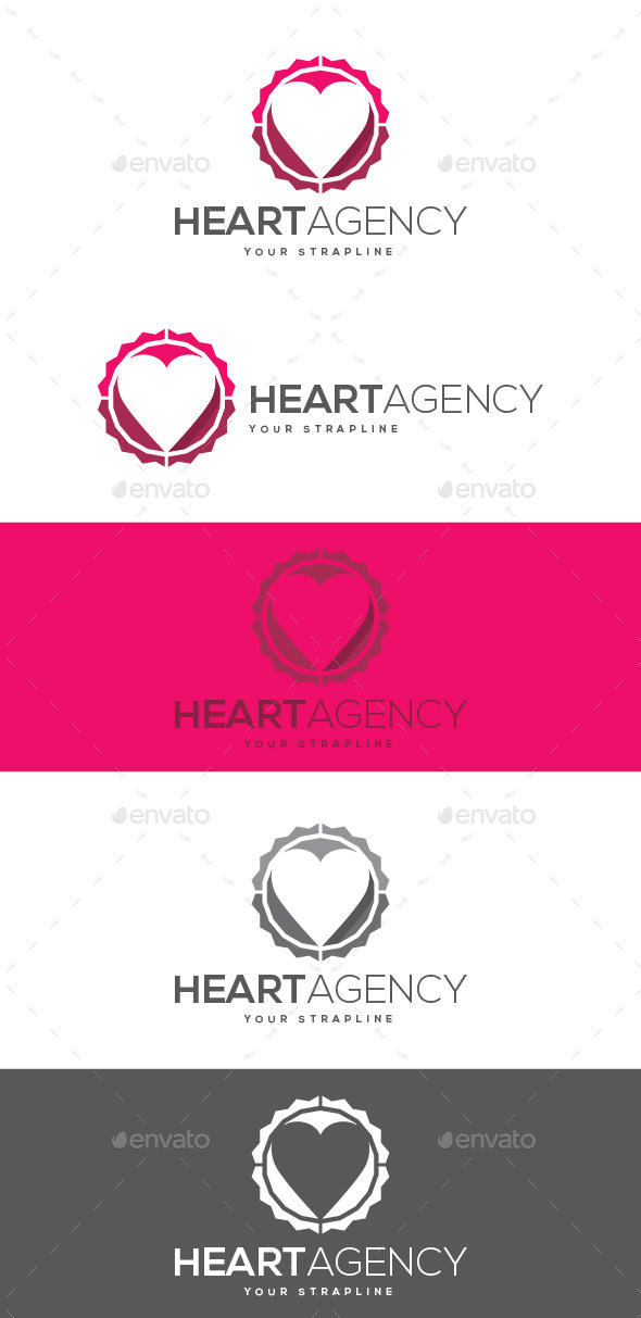 GraphicRiver Heart Agency Logo 8882991 GraphicRiver Heart Agency Logo 8882991