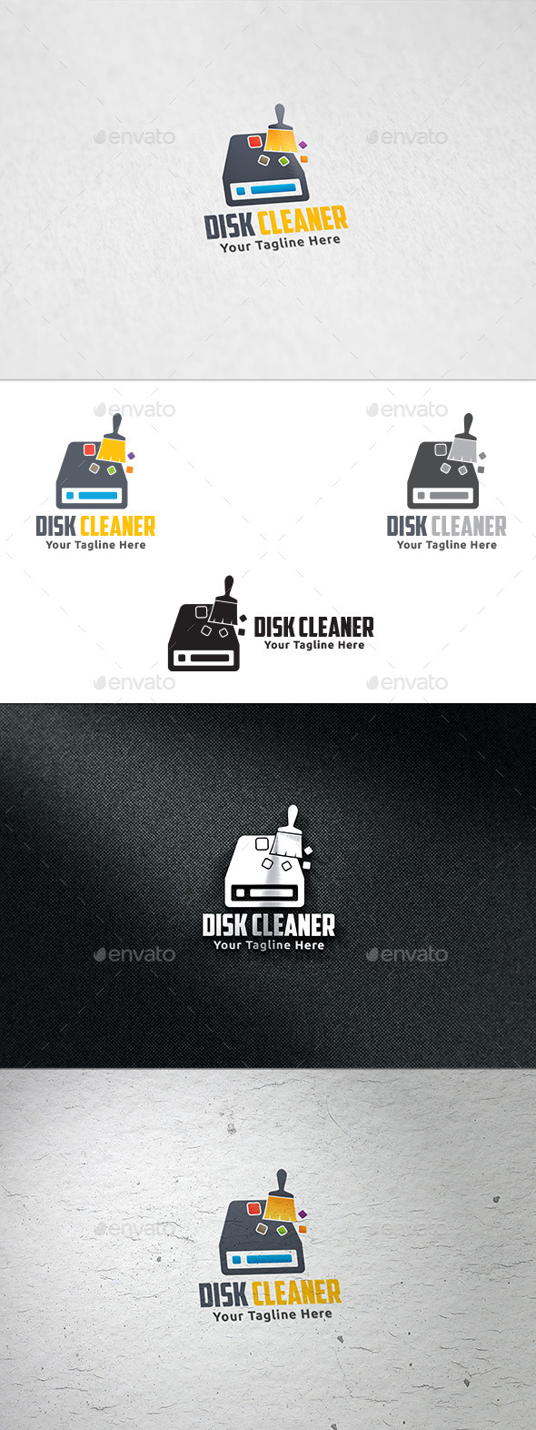 GraphicRiver Disk Cleaner Logo Template 8883099 GraphicRiver Disk Cleaner Logo Template 8883099