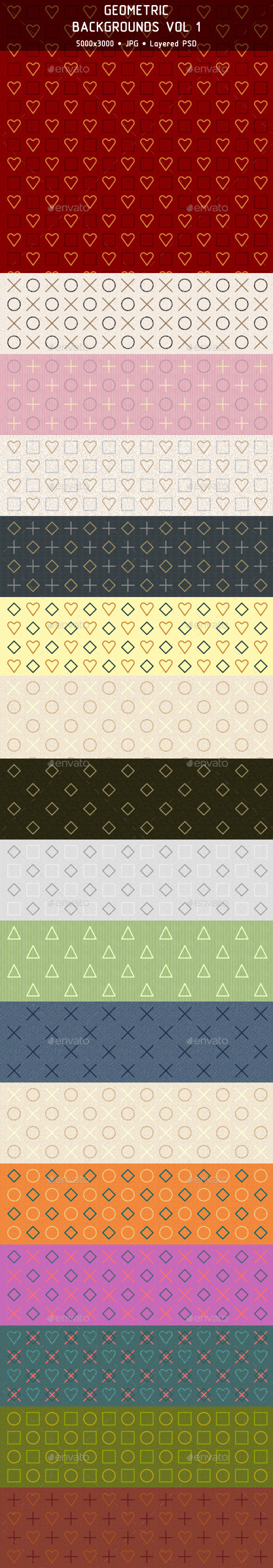 Geometric Backgrounds Vol 1