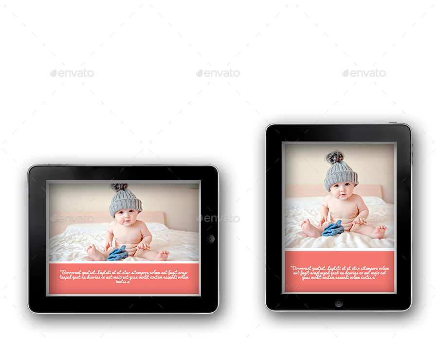 iPad & Tablet Baby Photo Album by crew55design GraphicRiver
