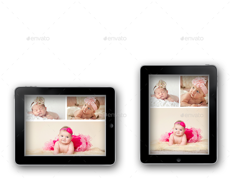 iPad & Tablet Baby Photo Album by crew55design GraphicRiver