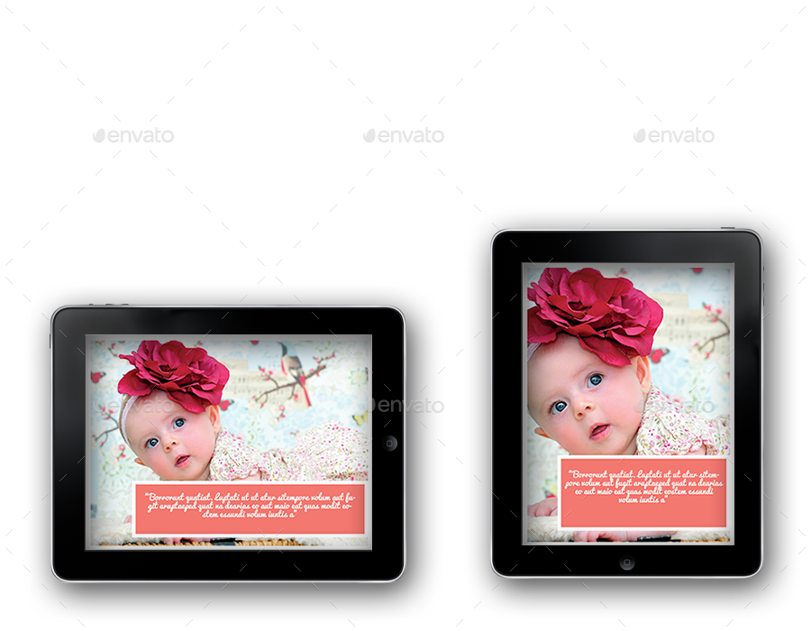 iPad & Tablet Baby Photo Album by crew55design GraphicRiver