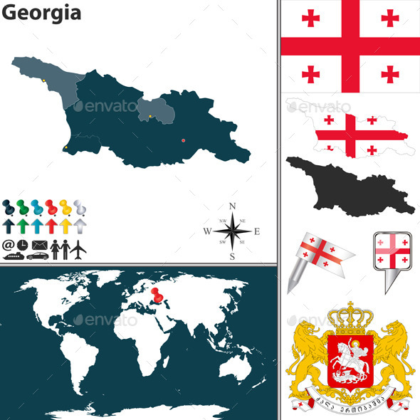 Map of Georgia (Travel)