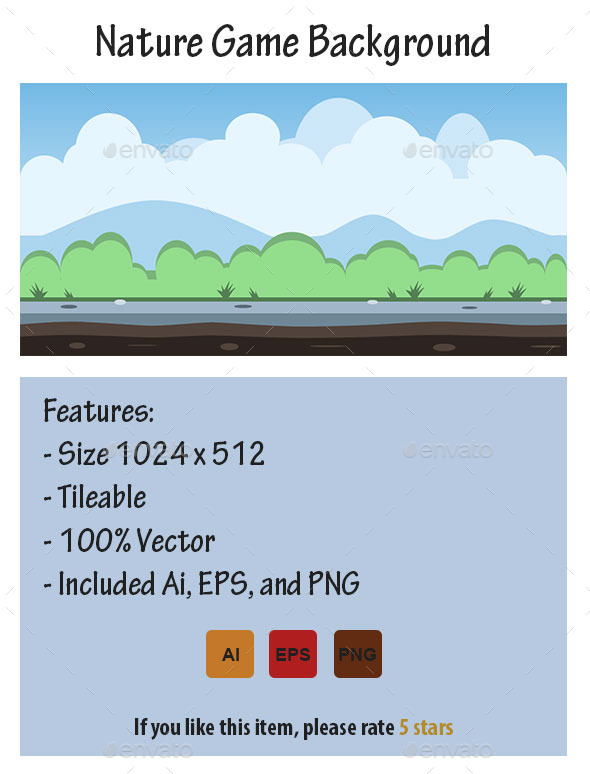 GraphicRiver Nature Game Background 8885574 GraphicRiver Nature Game Background 8885574