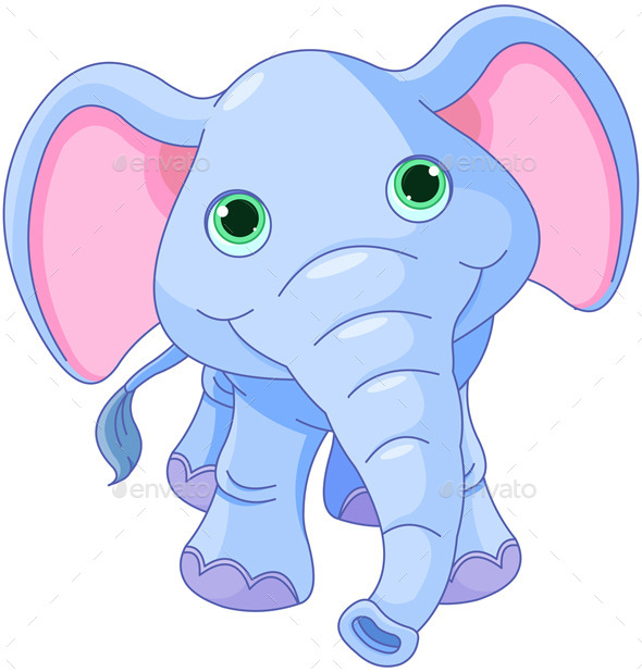 Cute Elephant (Animals)