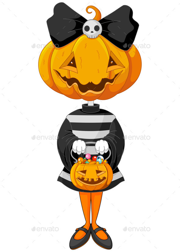 Halloween Trick or Treating Girl (Halloween)