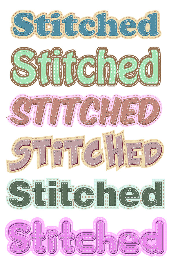 GraphicRiver Stiched Vector Styles 8886347 GraphicRiver Stiched Vector Styles 8886347
