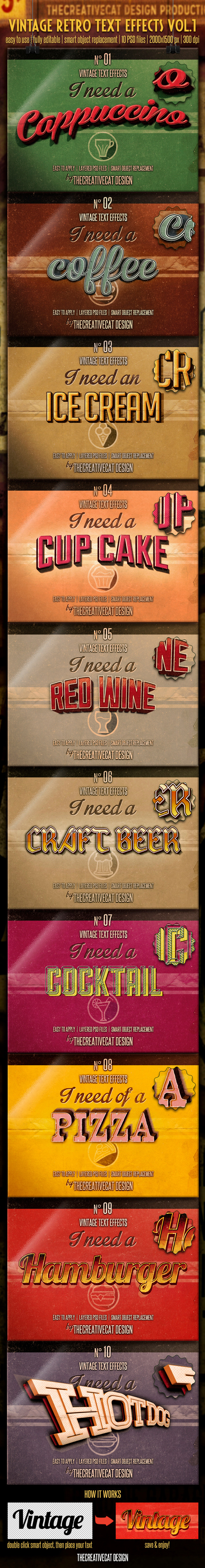 GraphicRiver Vintage Retro Text Effects Vol 1 8887254 GraphicRiver Vintage Retro Text Effects Vol 1 8887254