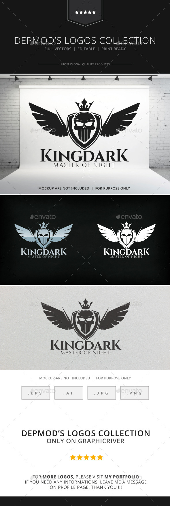 GraphicRiver King Dark Logo 8887506 GraphicRiver King Dark Logo 8887506