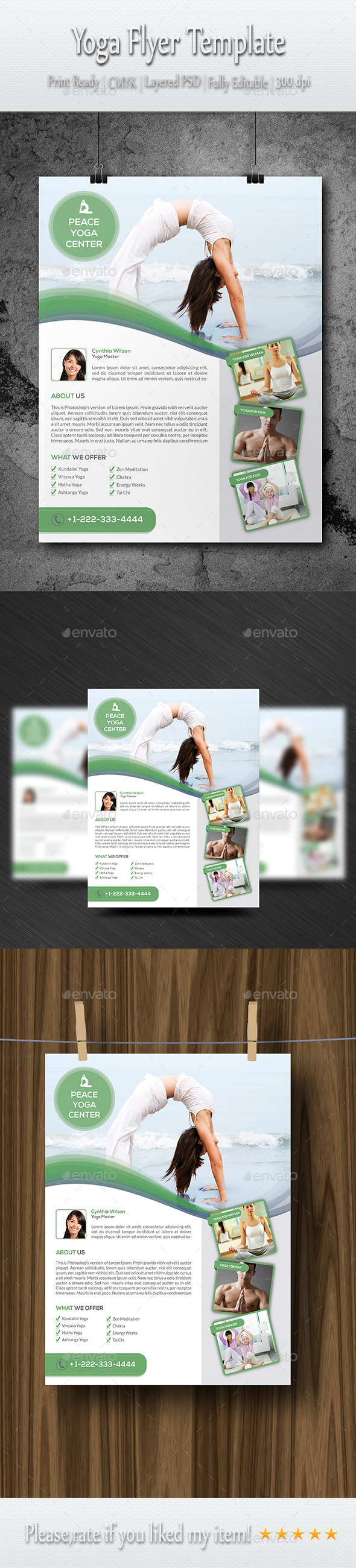 GraphicRiver Yoga Flyer Template 8887641 GraphicRiver Yoga Flyer Template 8887641