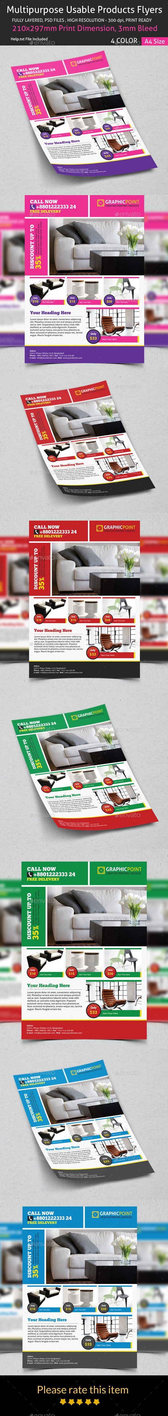 GraphicRiver Multipurpose Usable Products Flyers 8886005 GraphicRiver Multipurpose Usable Products Flyers 8886005