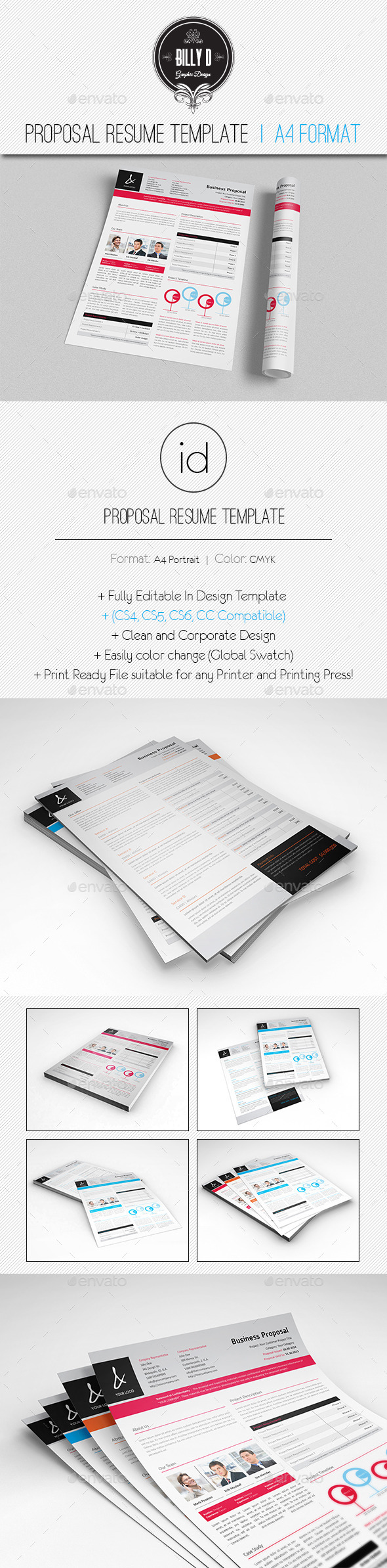 GraphicRiver Proposal Resume Template 8888930 GraphicRiver Proposal Resume Template 8888930