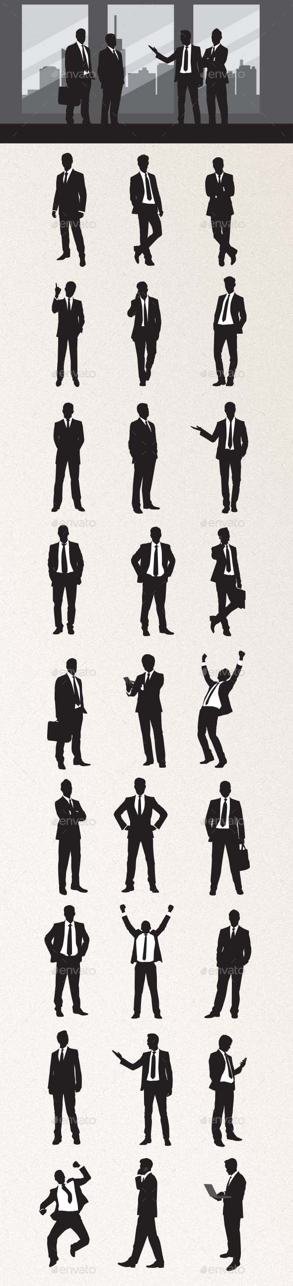 Businessman Silhouettes (People)