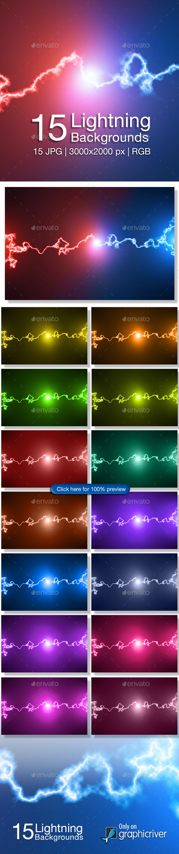 GraphicRiver Lightning Background 8888964 GraphicRiver Lightning Background 8888964