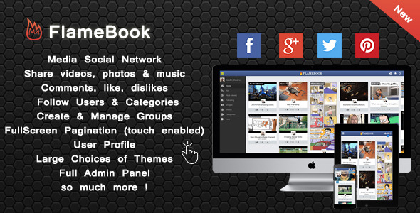 CodeCanyon Flamebook Sharing Media Social Network 8889016 CodeCanyon Flamebook Sharing Media Social Network 8889016