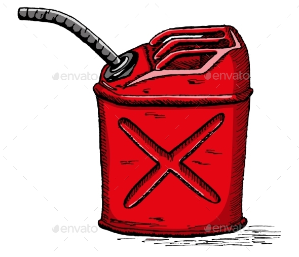 Vector Gas Can (Man-made objects)