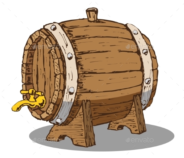 GraphicRiver Wooden Barrel 8889172