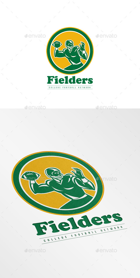 Fielders College Football Network Logo (Humans)