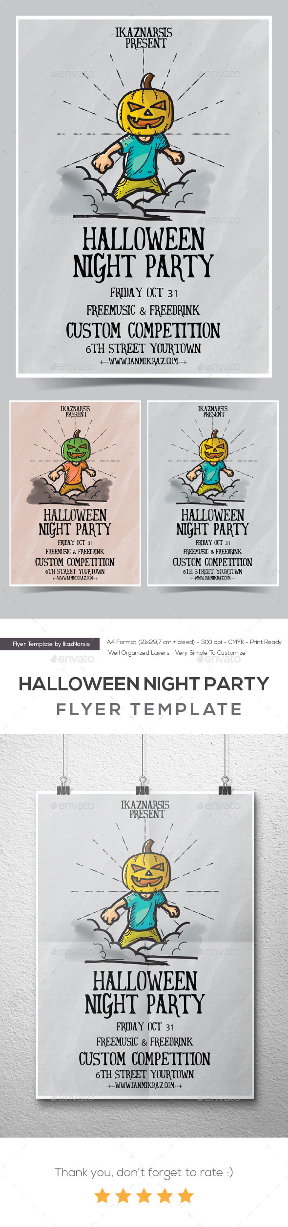 GraphicRiver Halloween Party Night 8889501 GraphicRiver Halloween Party Night 8889501