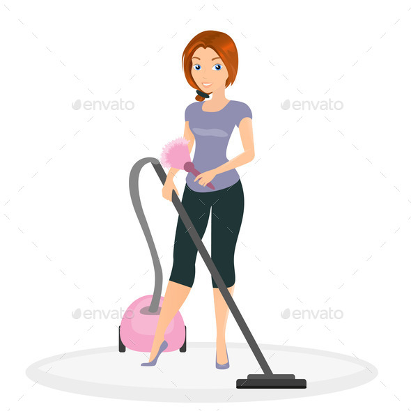 Woman doing housework (Misc) Photo Download