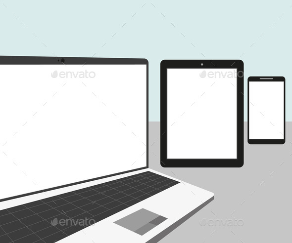 Laptop, tablet pc and smartphone (Misc) Photo Download