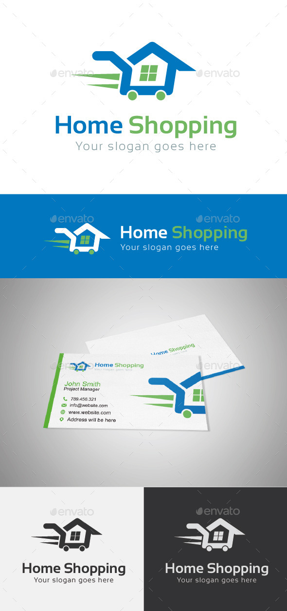 Home Shopping Logo Template (Buildings)