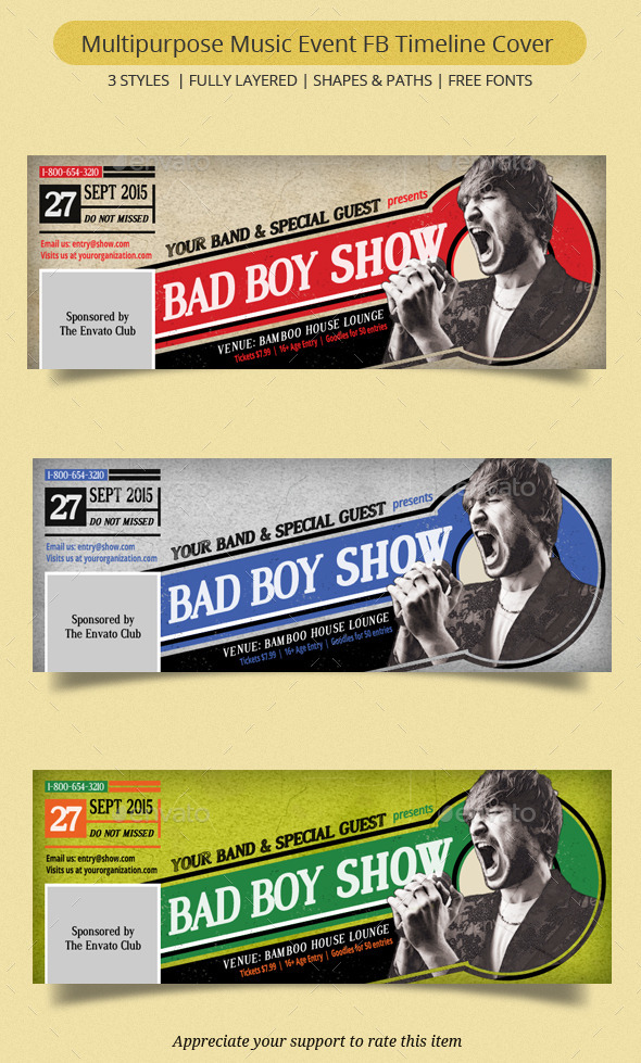GraphicRiver Multipurpose Music Event FB Timeline Cover 8892934 GraphicRiver Multipurpose Music Event FB Timeline Cover 8892934