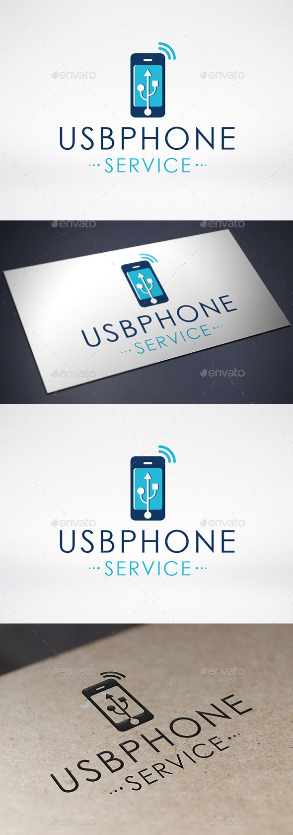 Usb Phone Logo Template (Symbols)