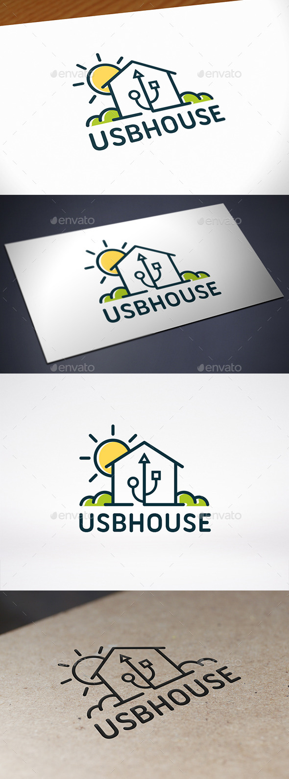 Tech House Logo Template (Symbols)