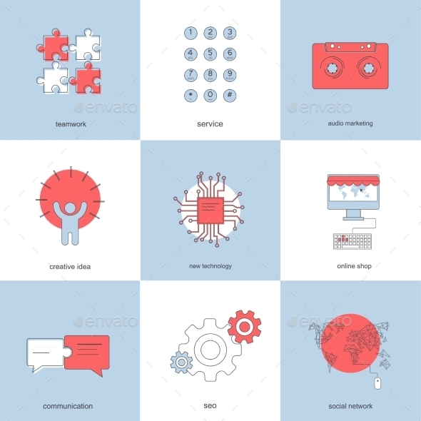 GraphicRiver Vector Modern Flat Backgrounds Set 8894188 GraphicRiver Vector Modern Flat Backgrounds Set 8894188