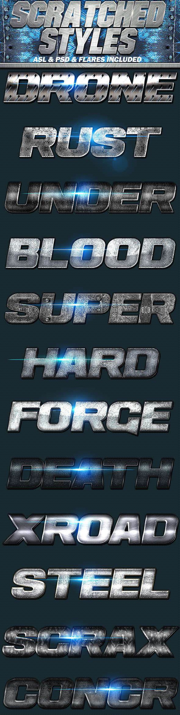 GraphicRiver Scratched Photoshop Styles 8894578 GraphicRiver Scratched Photoshop Styles 8894578